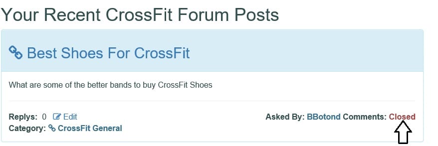 Screen shot of you question closed https://www.getstrong.fit
