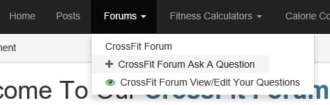 Screen shot of what the CrossFit Forum Add a post menu looks like. https://www.getstrong.fit