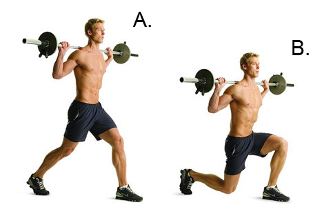 How to do Barbell Split Lunges example https://get-strong.fit