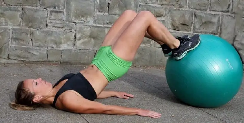 woman performing body weight exercise