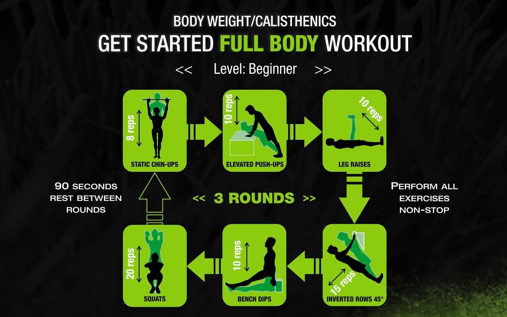 Details on basic Calisthenics workout plan for beginneres to lose weight