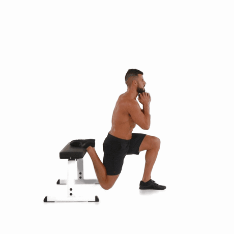 Dementration on how to perform the Bulgarian Goblet Split Squat https://get-strong.fit